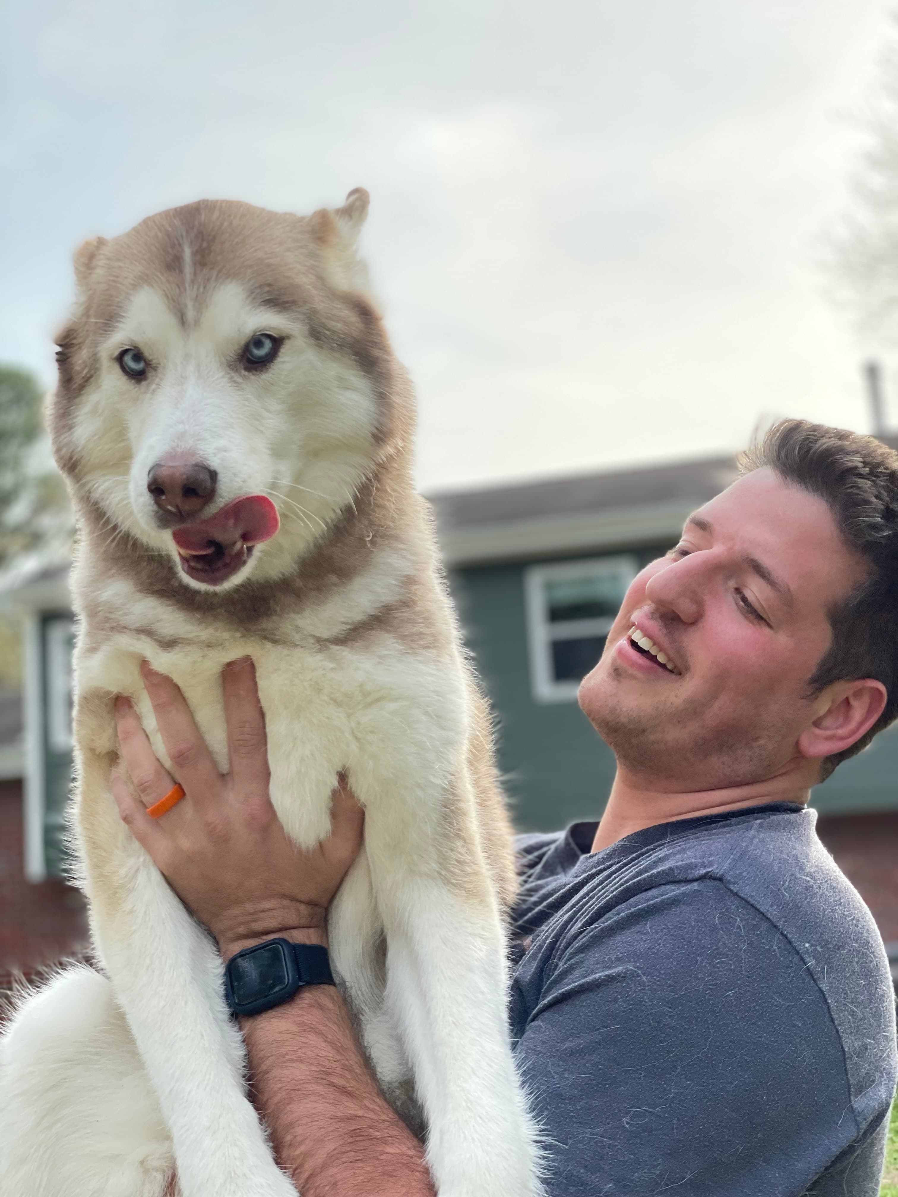 My girl's got me wrapped around her paw